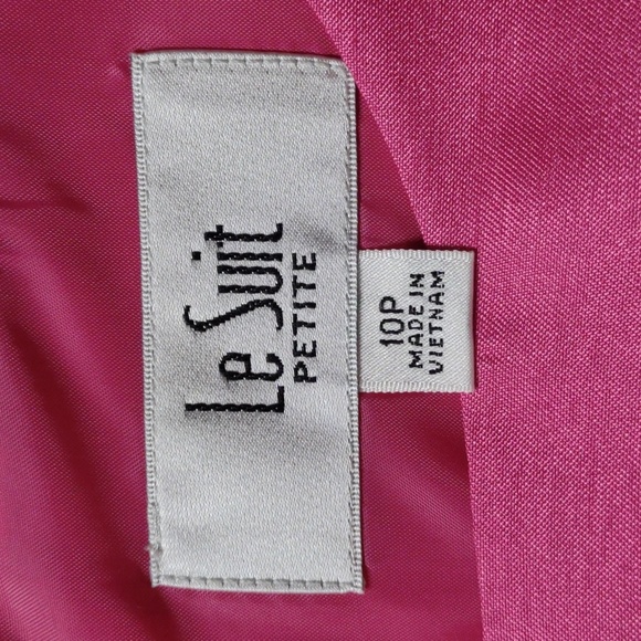 New LeSuit size 10 Petite Fuchsia Pink 2 piece Jacket & Dress - Picture 13 of 17